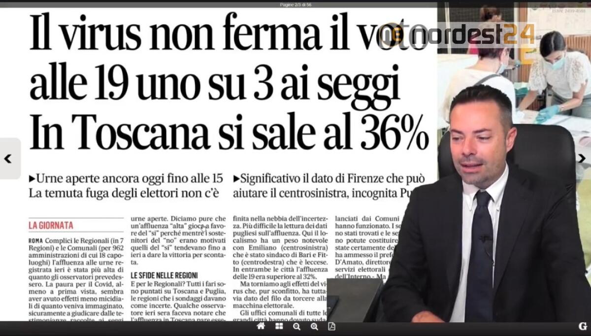 Il virus non ferma il voto, tiene l'affluenza. Rassegna stampa 21 settembre - 