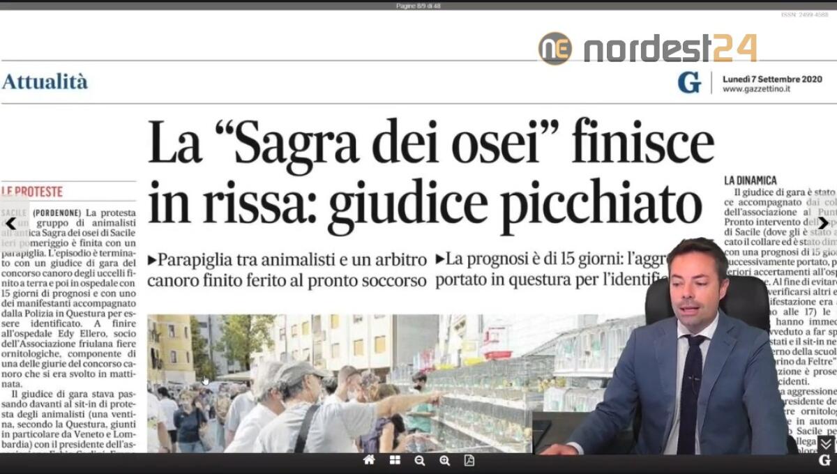 La "sagra dei osei" finisce in rissa. Rassegna stampa 07 settembre - 