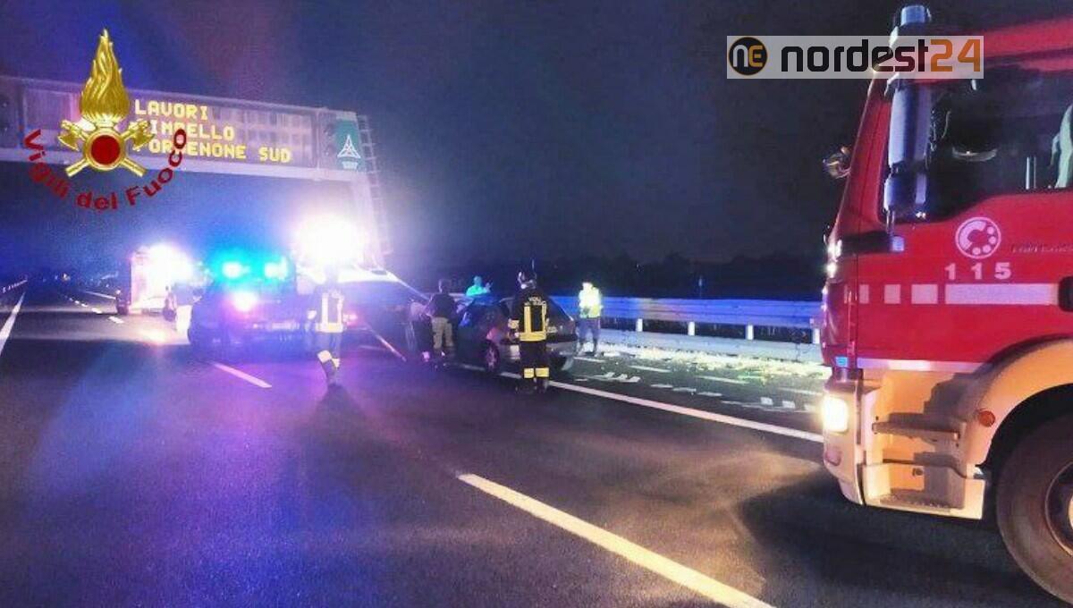 Grave incidente in autostrada A28, scontro tra due automobili - 