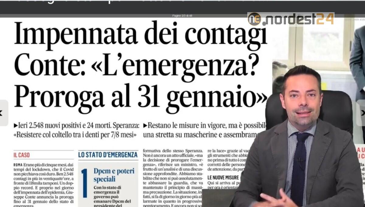 Stato di Emergenza fino al 31 gennaio.  Rassegna stampa 2 ottobre - 