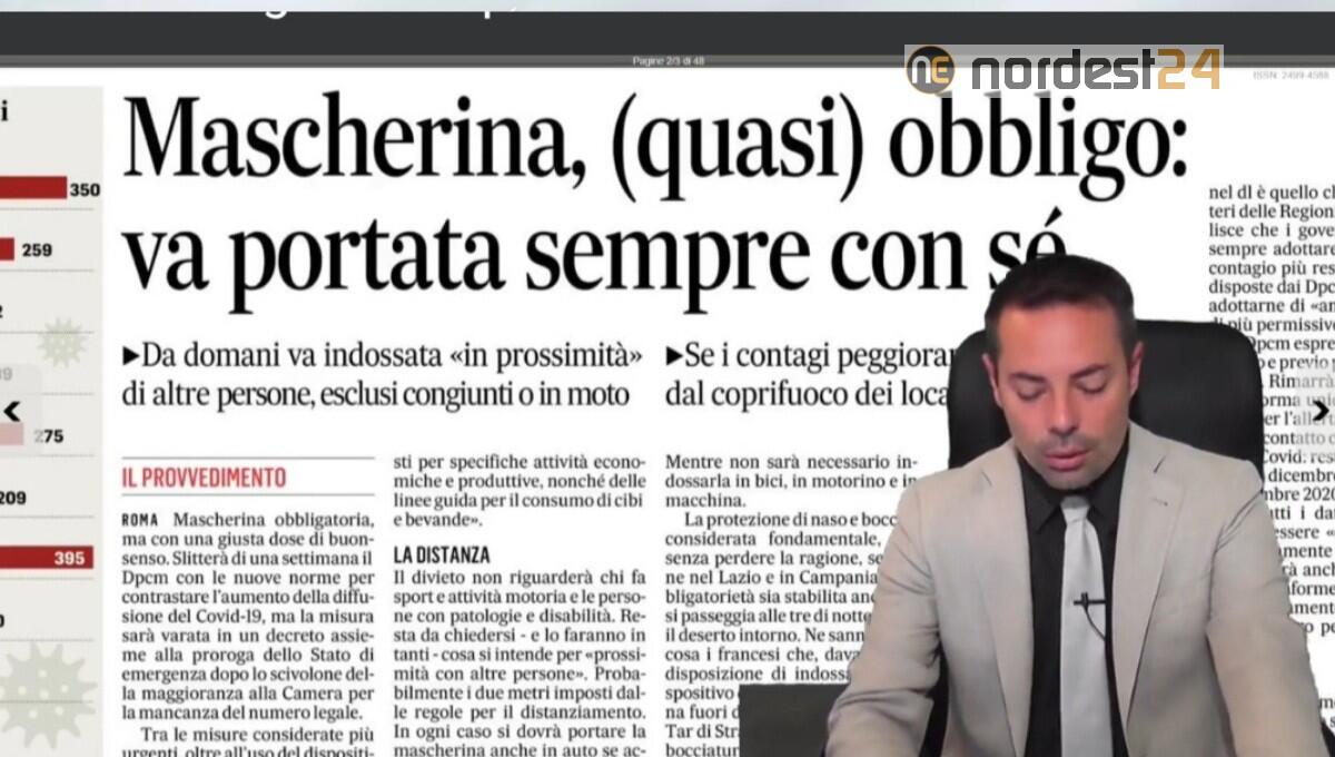 Slitta il Dpcm, mascherina sempre con sè. Rassegna stampa 7 ottobre - 