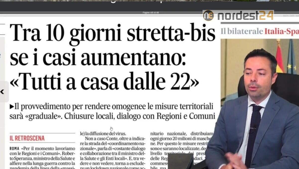 Verso una nuova stretta tra 10 giorni. Rassegna stampa 21 ottobre - 