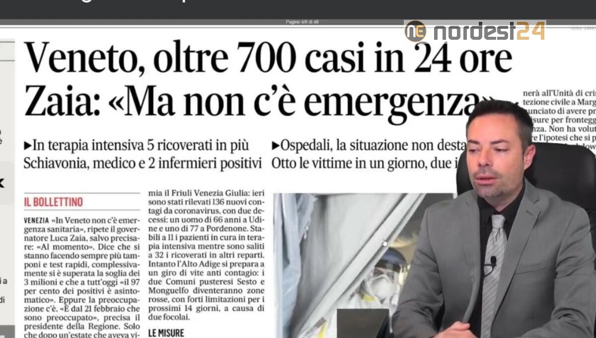 Covid, Zaia: "non c'è emergenza". Rassegna stampa 16 ottobre - 