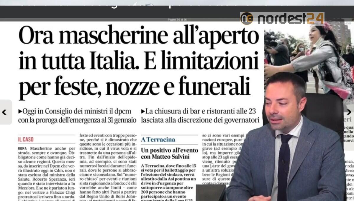 Nuovo Dpcm e limitazioni in arrivo. Rassegna stampa 5 ottobre - 