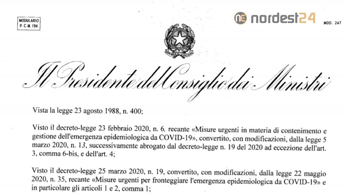 Firmato il nuovo Dpcm Conte: scarica il file PDF - 