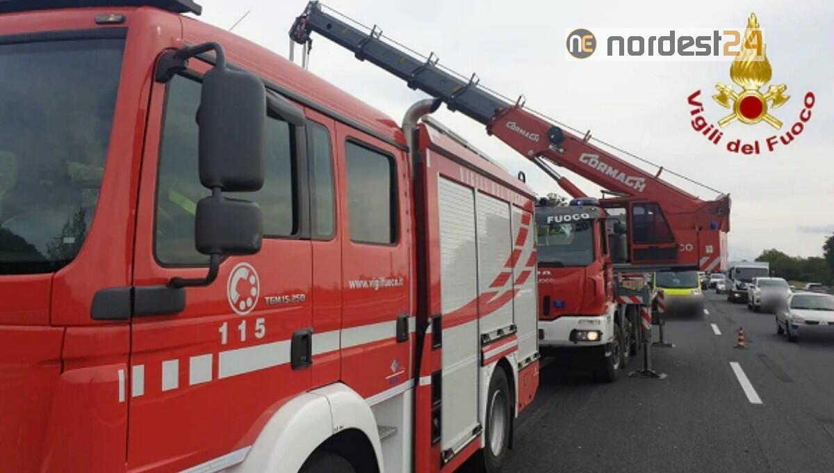 Incidente in A4 nel tratto Portogruaro - San Stino di Livenza: 3 feriti - 