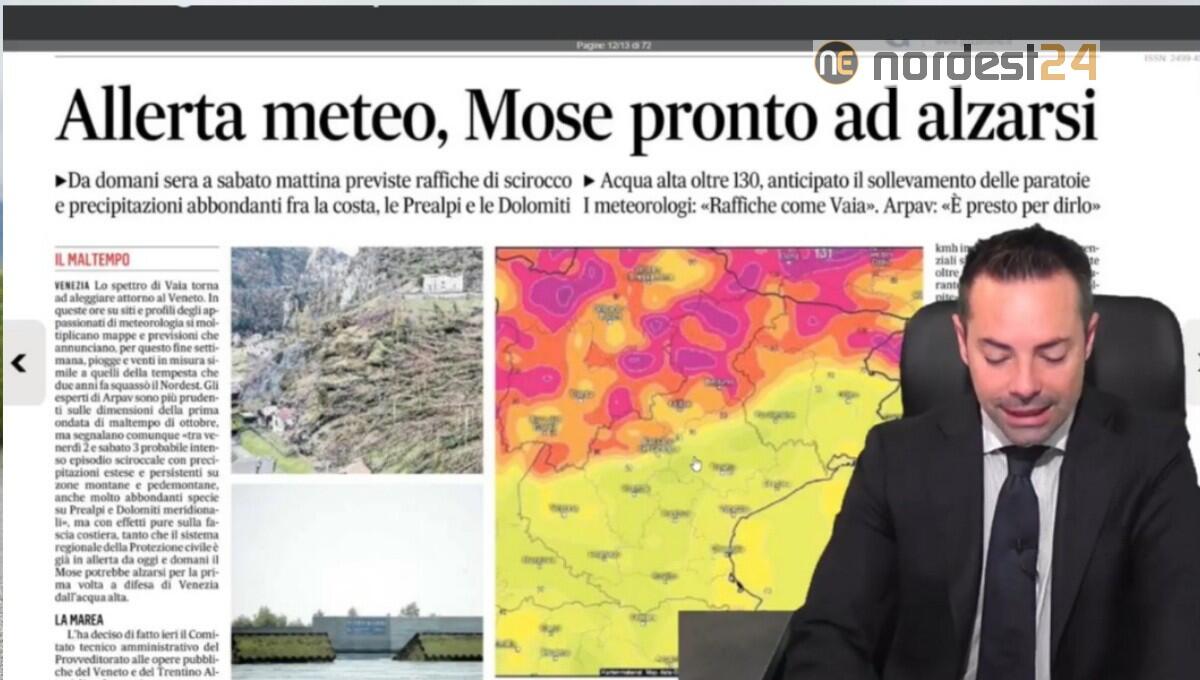 Allerta Meteo rossa a Nordest. Rassegna stampa 01 ottobre - 