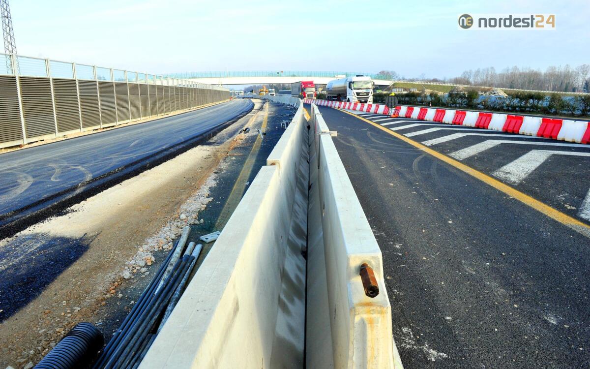 A4, eekend di lavori con varo innovativo del primo cavalcavia tratto Alvisopoli - Portogruaro - 