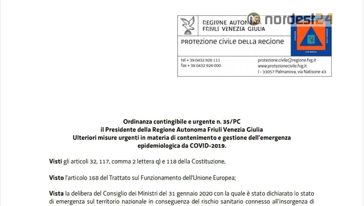 Nuova ordinanza in Fvg: stop visite Rsa e accessi limitati teatri e cinema - 