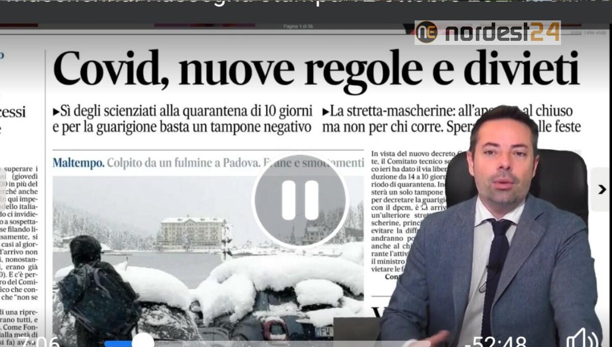 Covid, nuove regole e divieti.  Rassegna stampa 12 ottobre - 