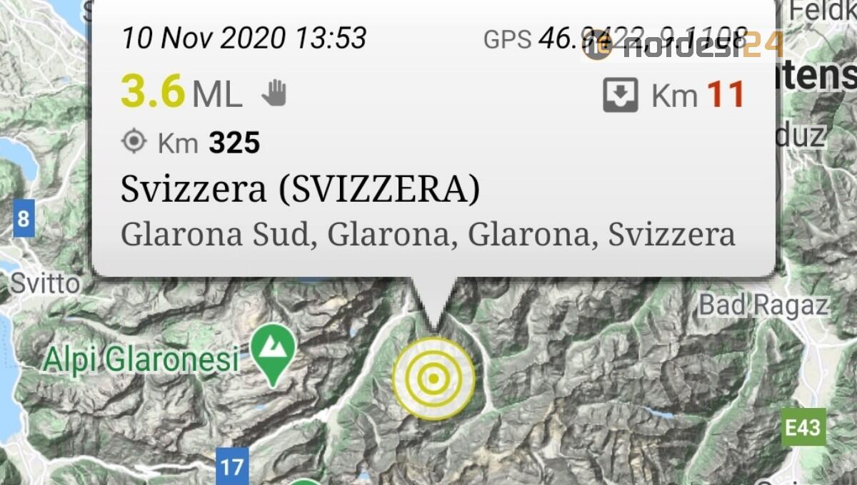 Terremoto in Svizzera: scossa di magnitudo 3,6 - 