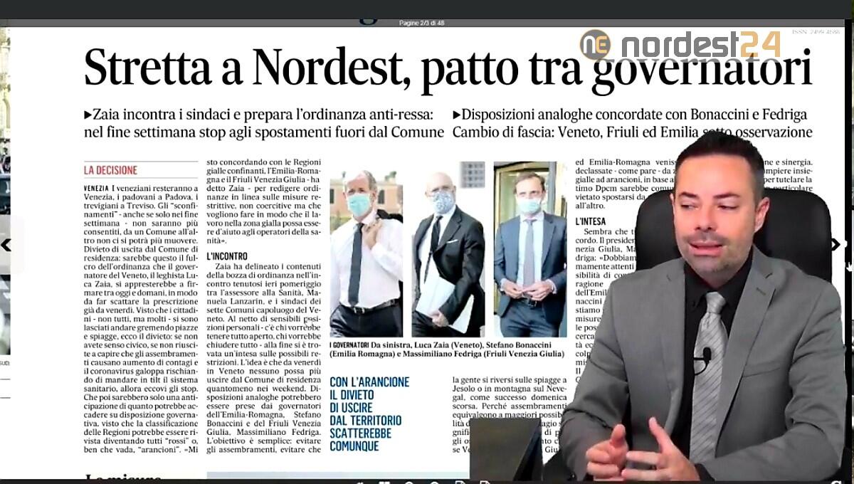 Ordinanza in arrivo a Nord-Est.  Rassegna stampa 11 novembre - 