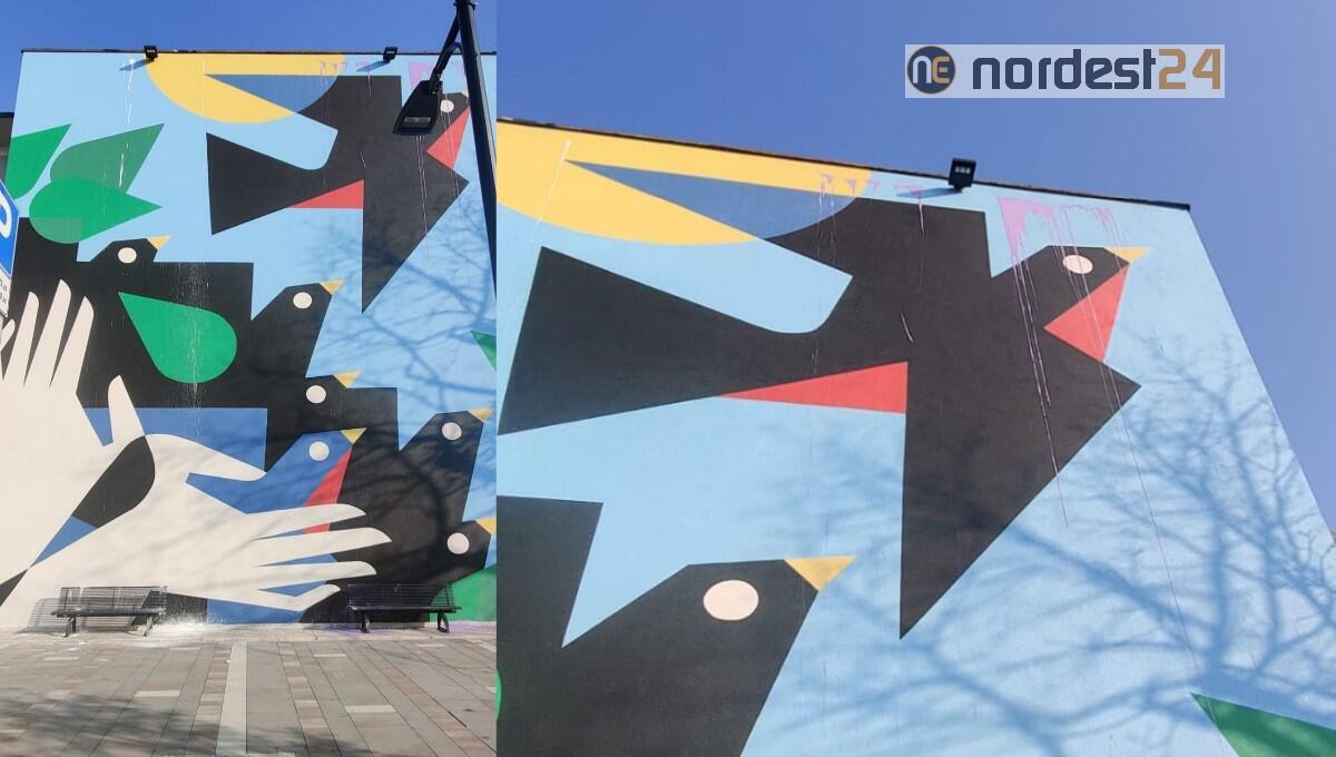 San Donà. Vandalizzato “Domani”, il nuovo murales della scuola Ippolito Nievo - 