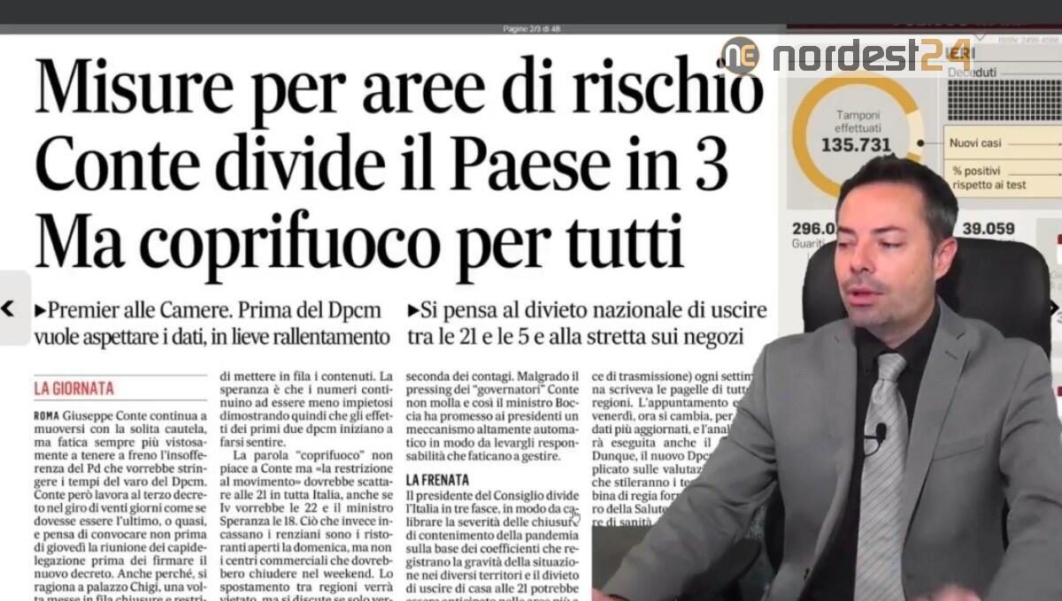 Italia divisa in 3, ecco le misure. Rassegna stampa 3 novembre - 