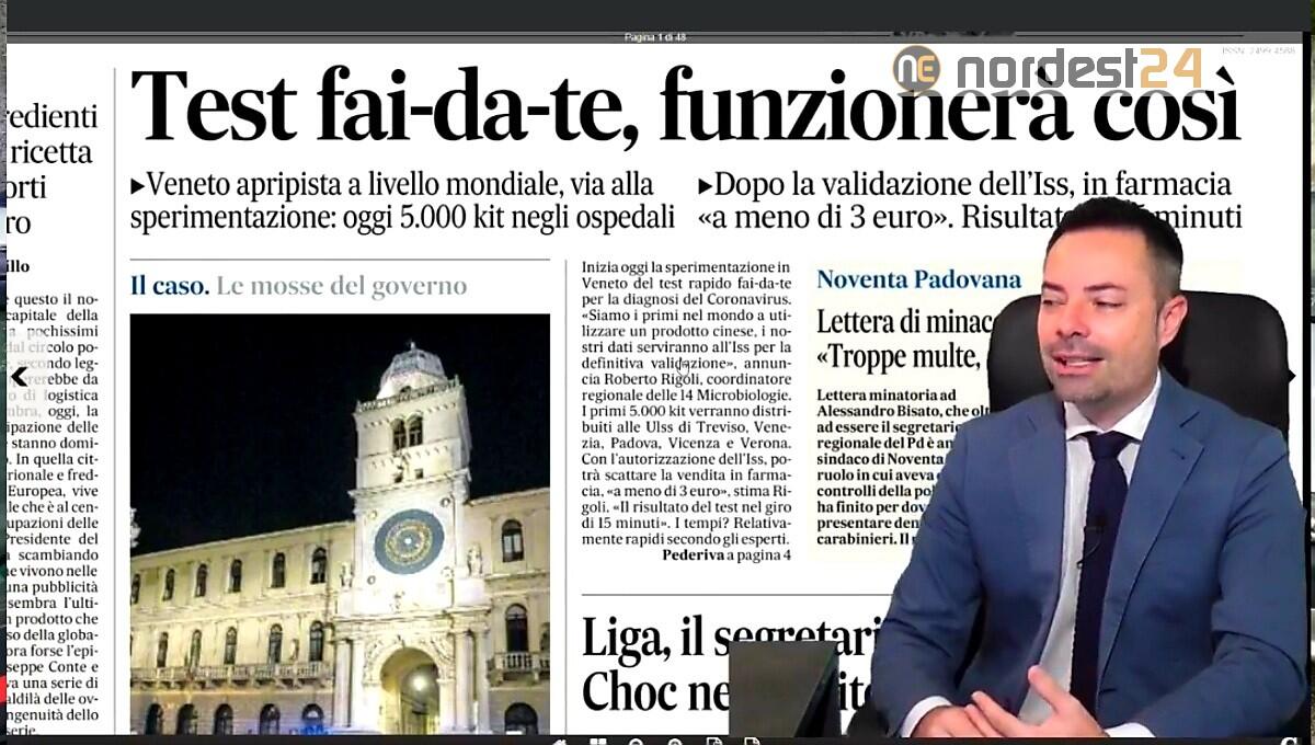 In Veneto i Test "fai da te". Rassegna stampa 16 novembre - 