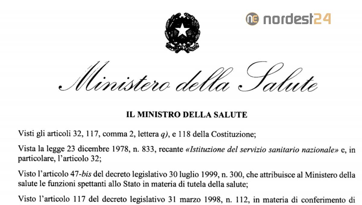 Fvg, ecco l'Ordinanza Pdf di Speranza: arancione dalla mezzanotte di oggi - 