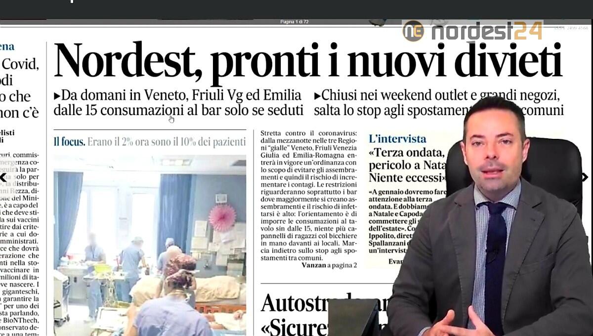 Pronti i nuovi divieti a Nordest. Rassegna stampa 12 novembre - 