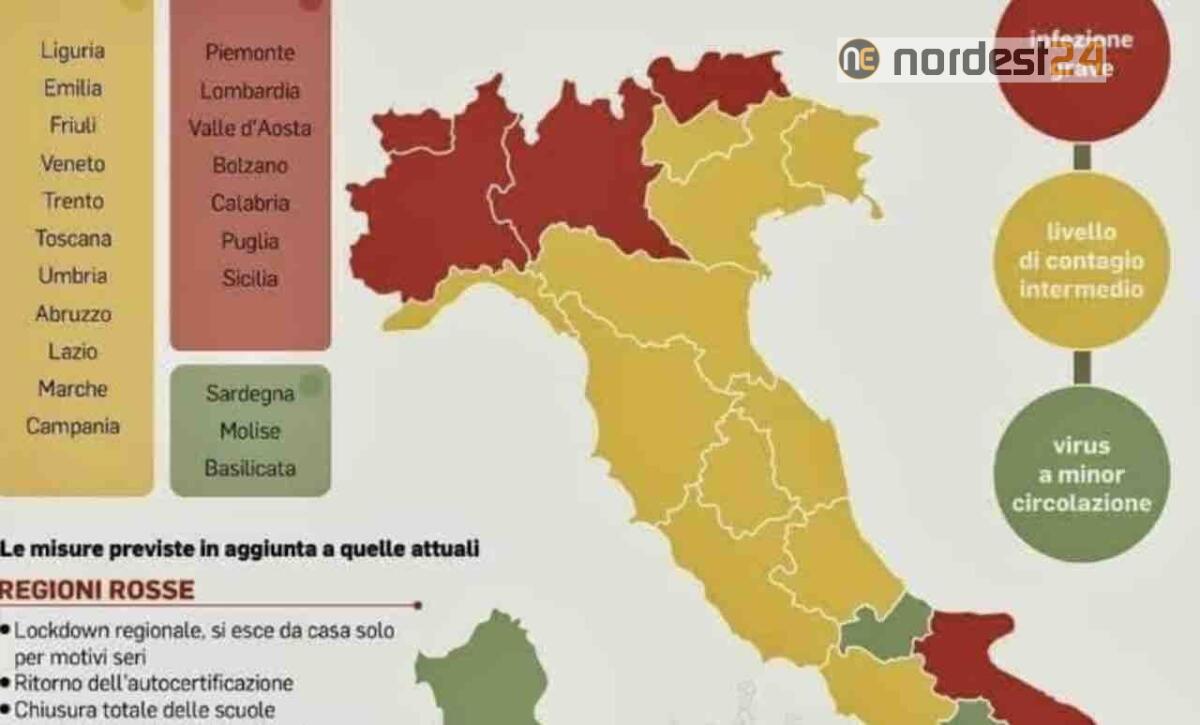 Veneto, Campania e Toscana a rischio: uscita dalla zona gialla nelle prossime ore - 