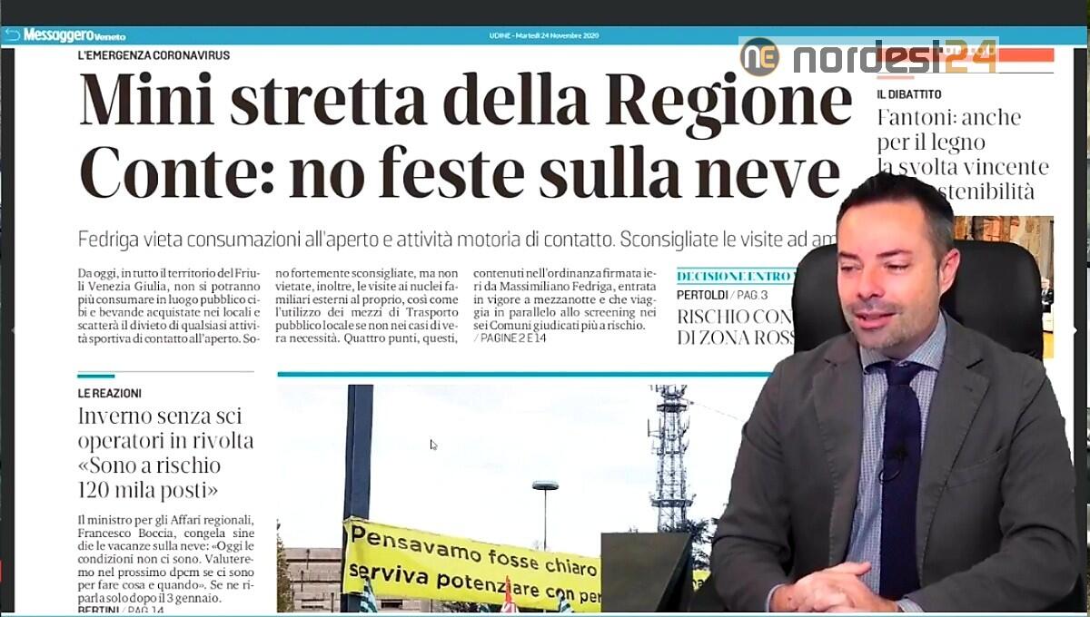 Nuovi divieti in Fvg e rinnovo ordinanza in Veneto. Rassegna stampa 24 novembre - 