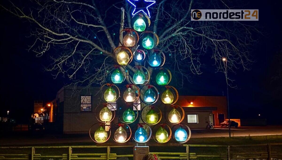 Cornino. Salta il Natale Subacqueo al lago, ma appare un coloratissimo Albero del Riciclo - 