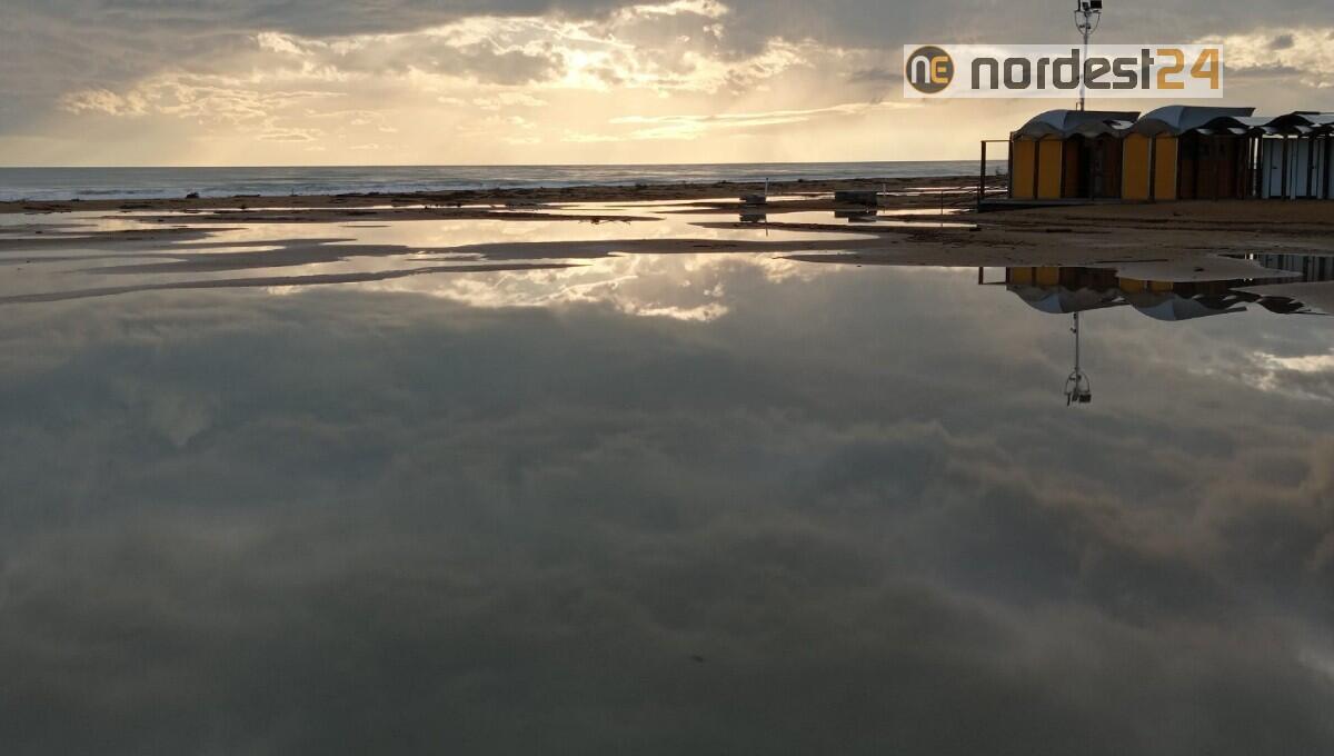 Maltempo, a Bibione erosi altri 30mila metri cubi di spiaggia - 