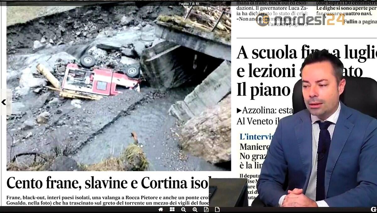 Maltempo: frane ed allagamenti. Rassegna stampa 7 dicembre 2020 - 