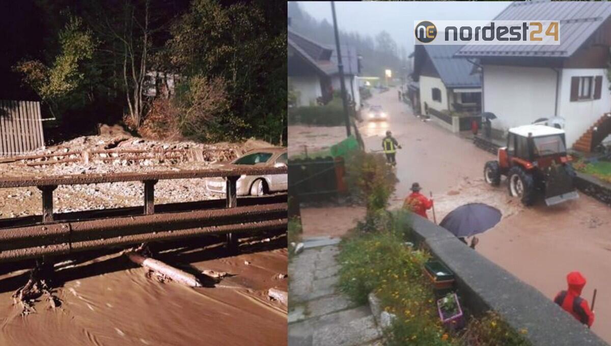 Maltempo nel Pordenonese: torrenti esondati, pali e alberi a terra, danni d'acqua - 
