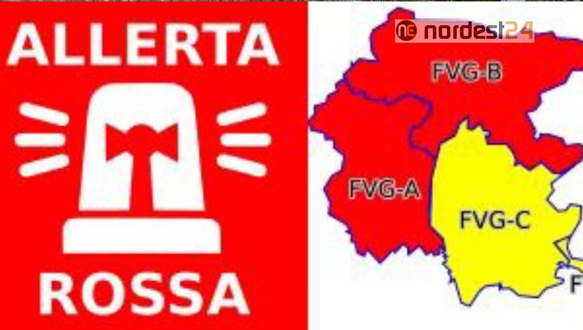 Peggiora la previsione Meteo in Fvg: ora è allerta rossa - 