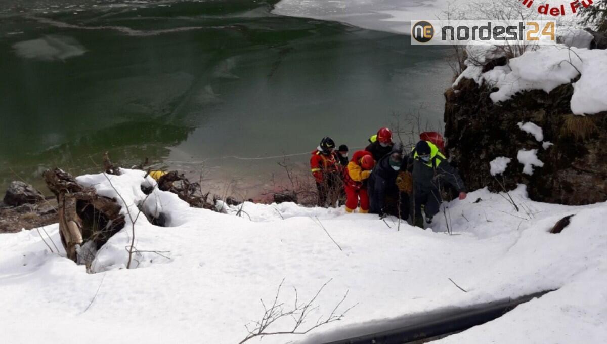 Tarvisio. Sprofonda nel lago ghiacciato: cervo salvato dai pompieri - 