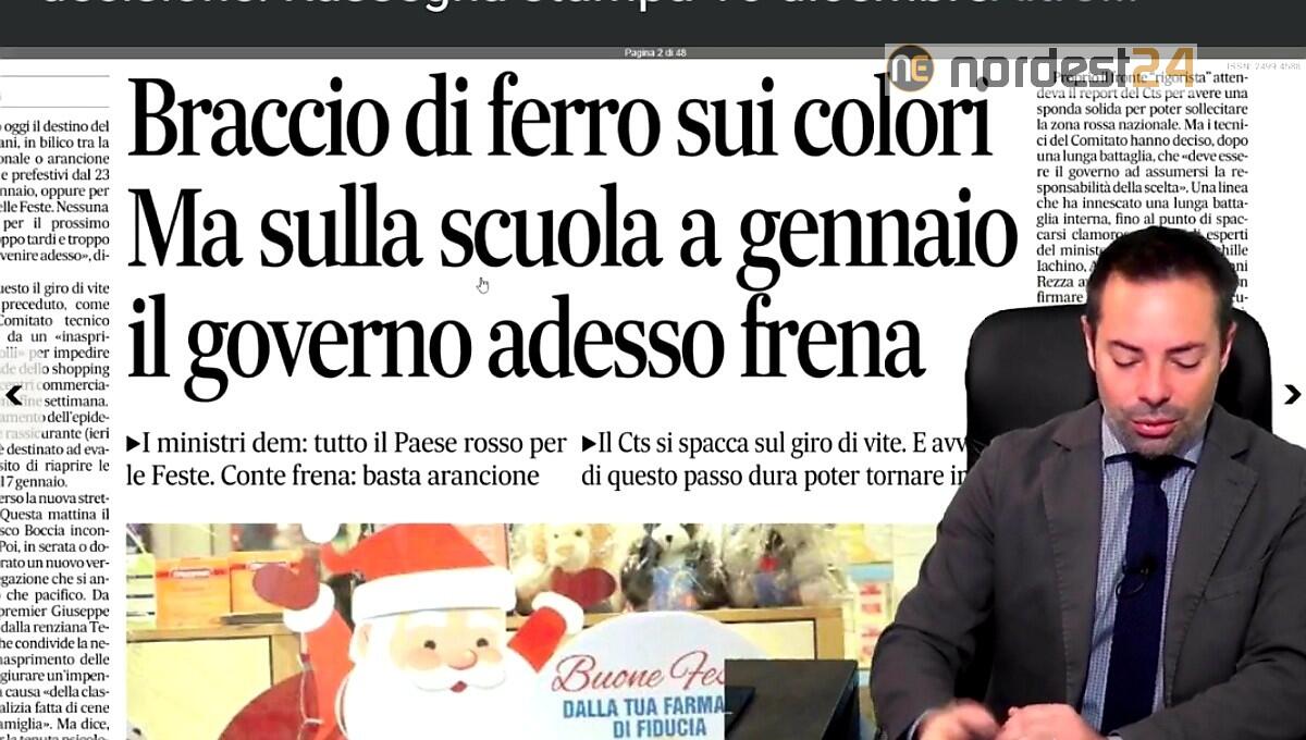 Italia in bilico tra zona arancione o rossa. Rassegna stampa 16 dicembre - 