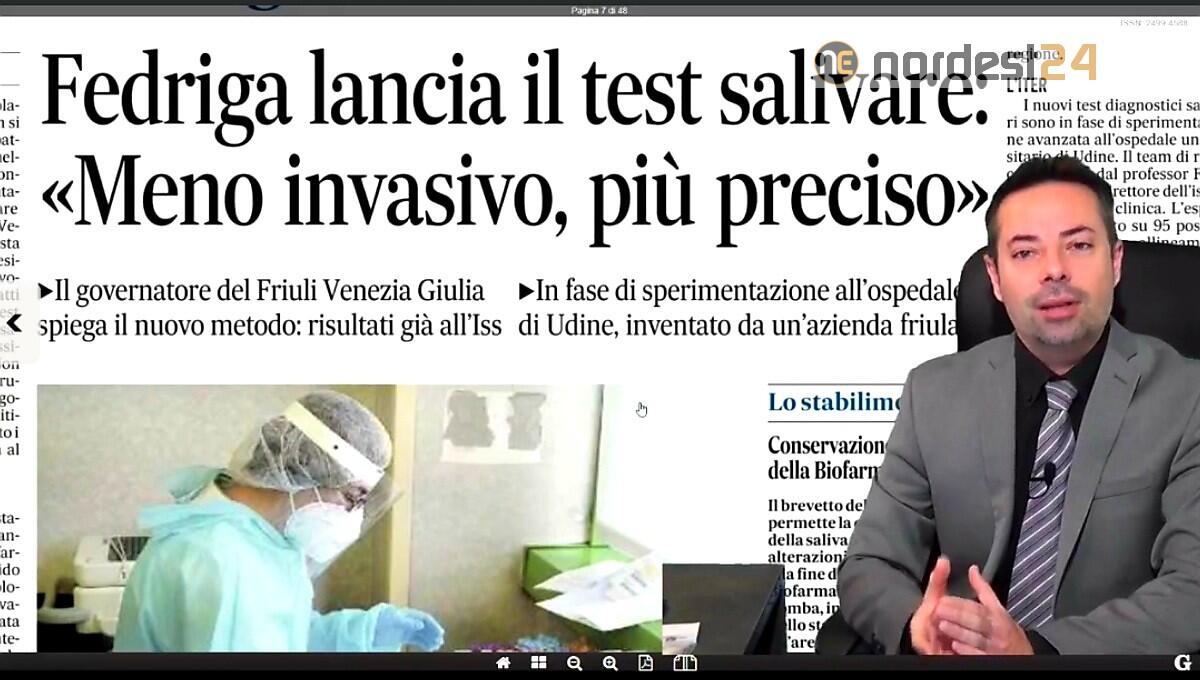 Test salivare più preciso e meno invasivo. Rassegna stampa 1 dicembre - 