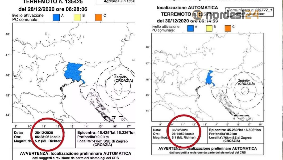 Terremoto in Croazia: altre due forti scosse questa mattina - 