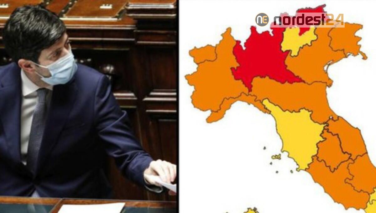 Zaia: "Veneto in bilico tra arancione e giallo", oggi i colori delle Regioni - 