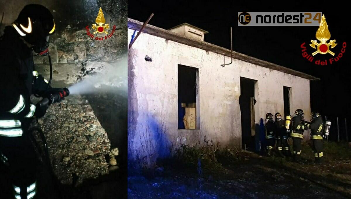 Incendio a Sedegliano in una struttura abbandonata: nessuna persona coinvolta - 