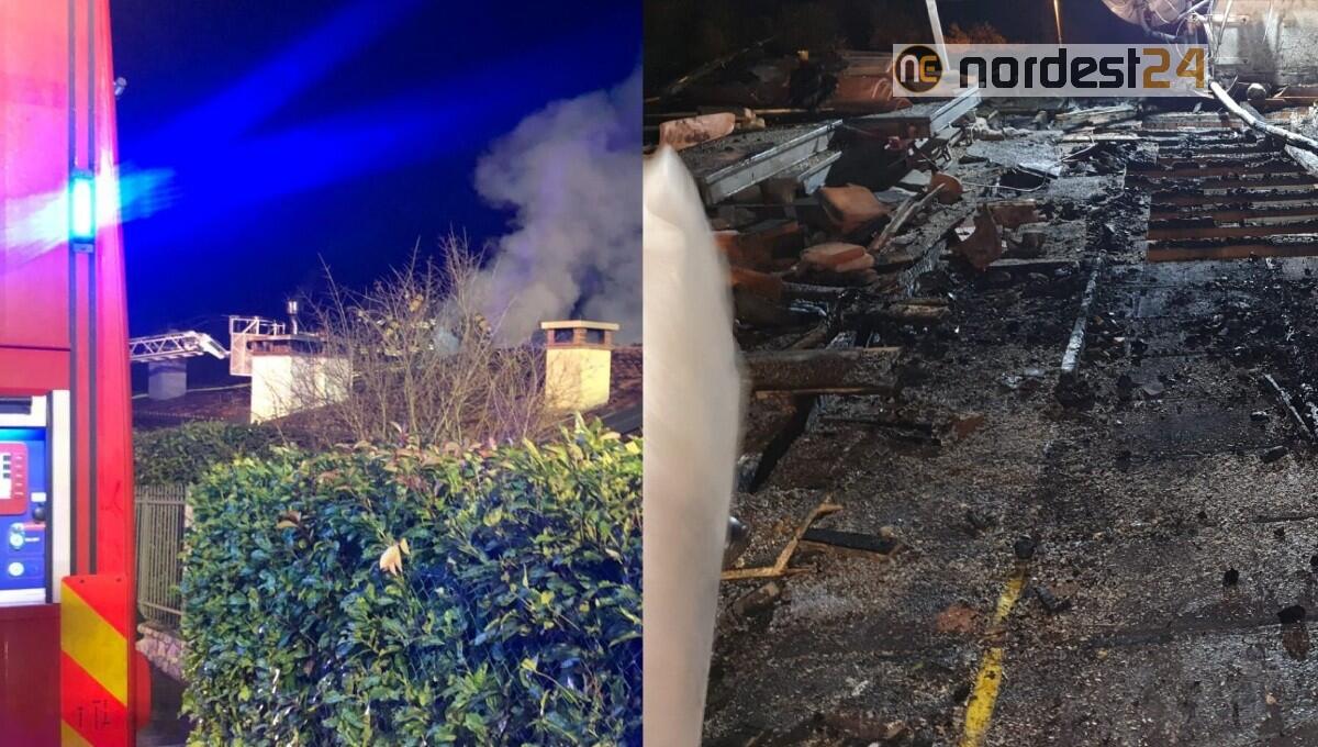 Incendio di un tetto ventilato in abitazione bifamiliare: nessun ferito - 