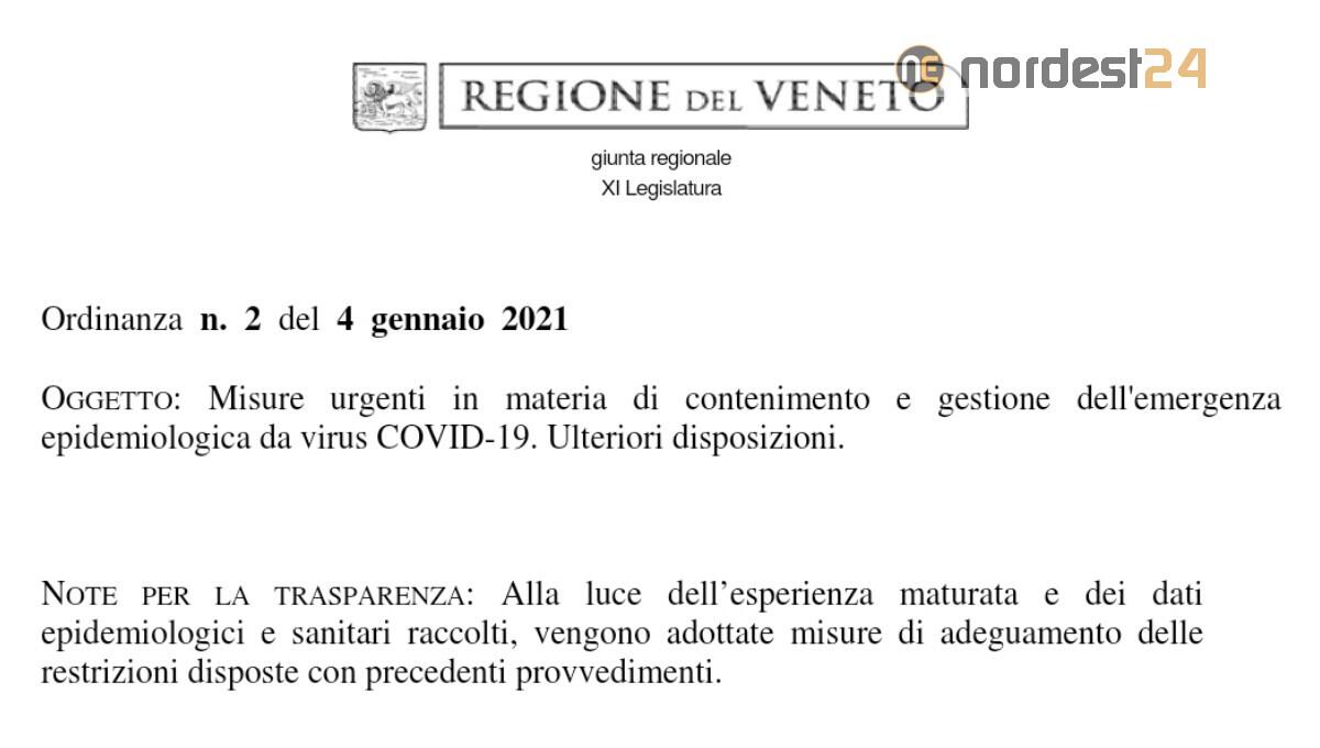 Zaia ha firmato l'Ordinanza per lo stop alle scuole superiori - SCARICA PDF - 