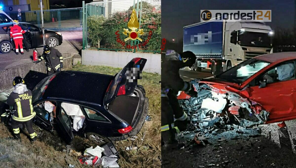 Incidente a Fiume Veneto: scontro frontale, coinvolte 3 auto - 