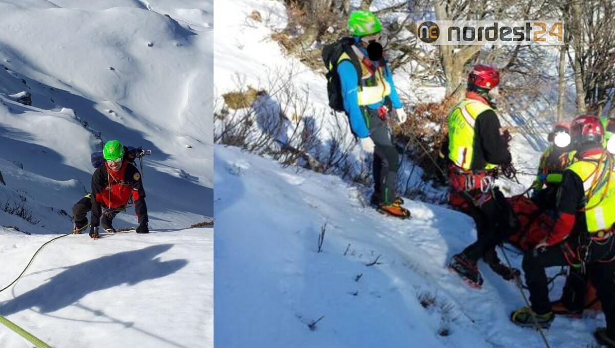 Sul ghiaccio senza ramponcini, con un bimbo di 4 anni: salvati sul Lago di Fusine - 