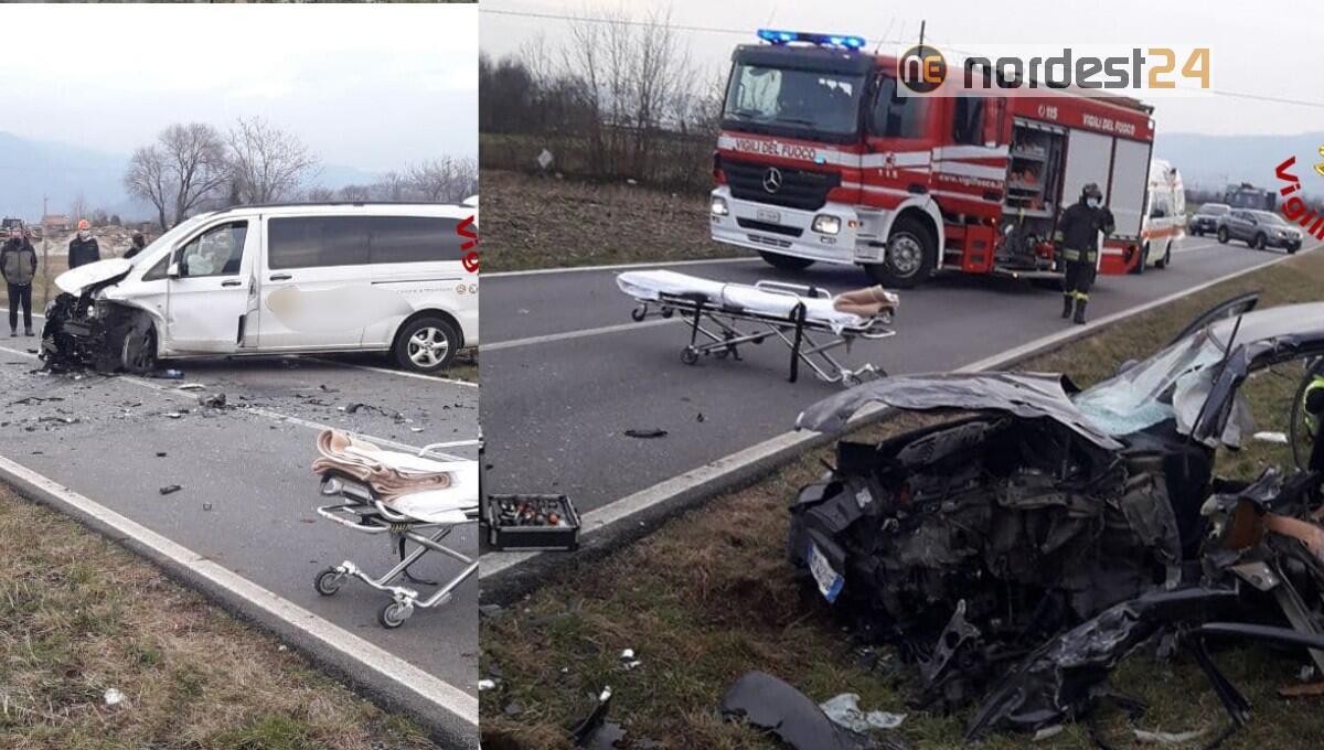 Scontro tra un furgone e un'automobile: due persone ferite - 