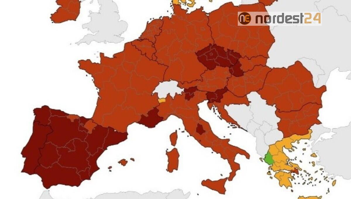 Nuova mappa del rischio in Europa: Fvg esce dal "rosso scuro" - 