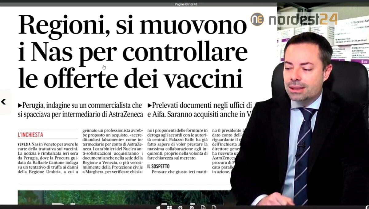 Caos vaccini, Nas per controllare le offerte. Rassegna stampa 19 febbraio - 