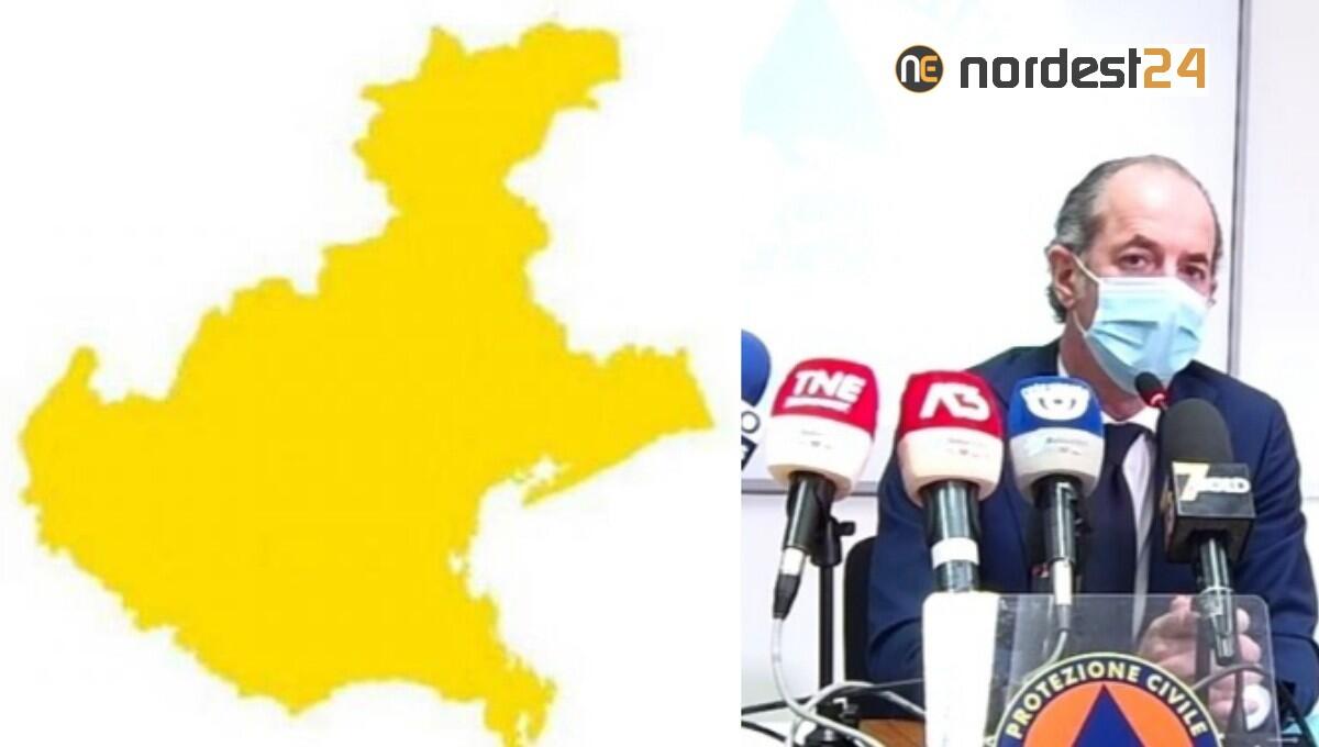 Ufficiale. Il Veneto rimane in Zona Gialla, ma indice Rt sale a 0.97 - 