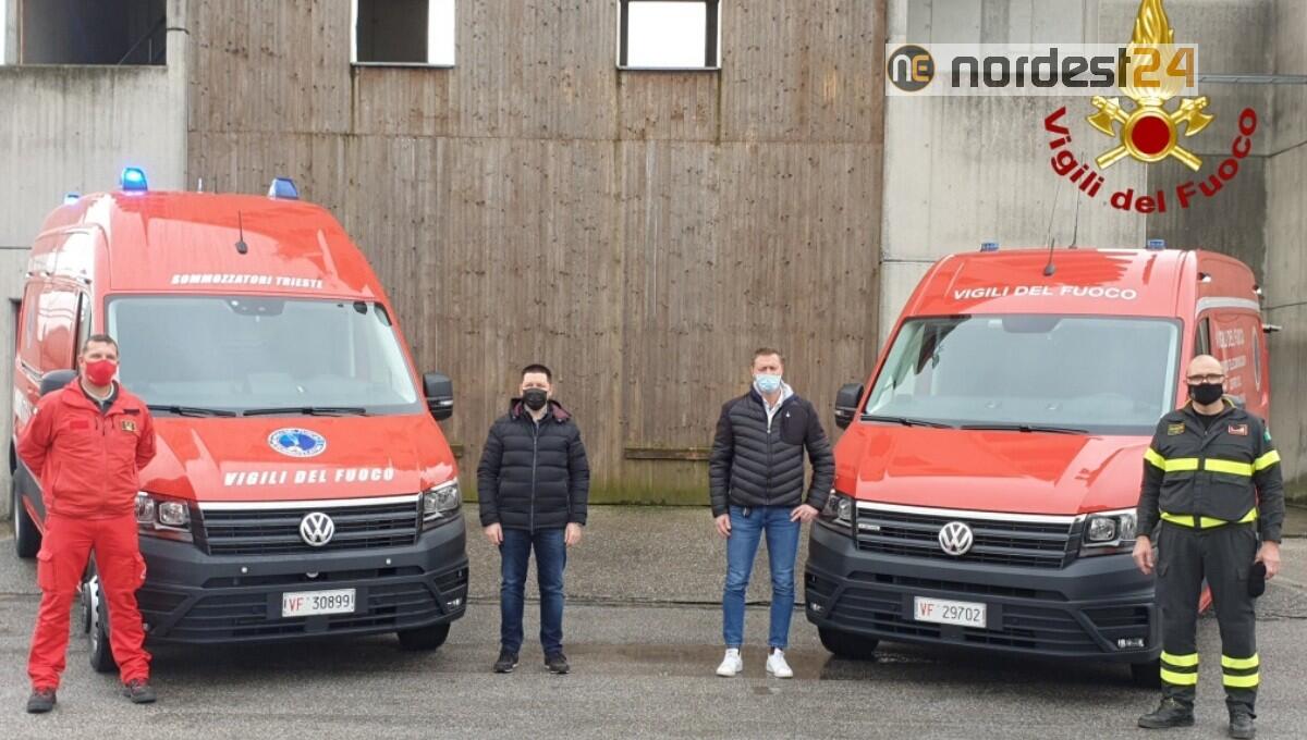 Udine, Vigili del Fuoco: presentati due nuovi autofurgoni - 