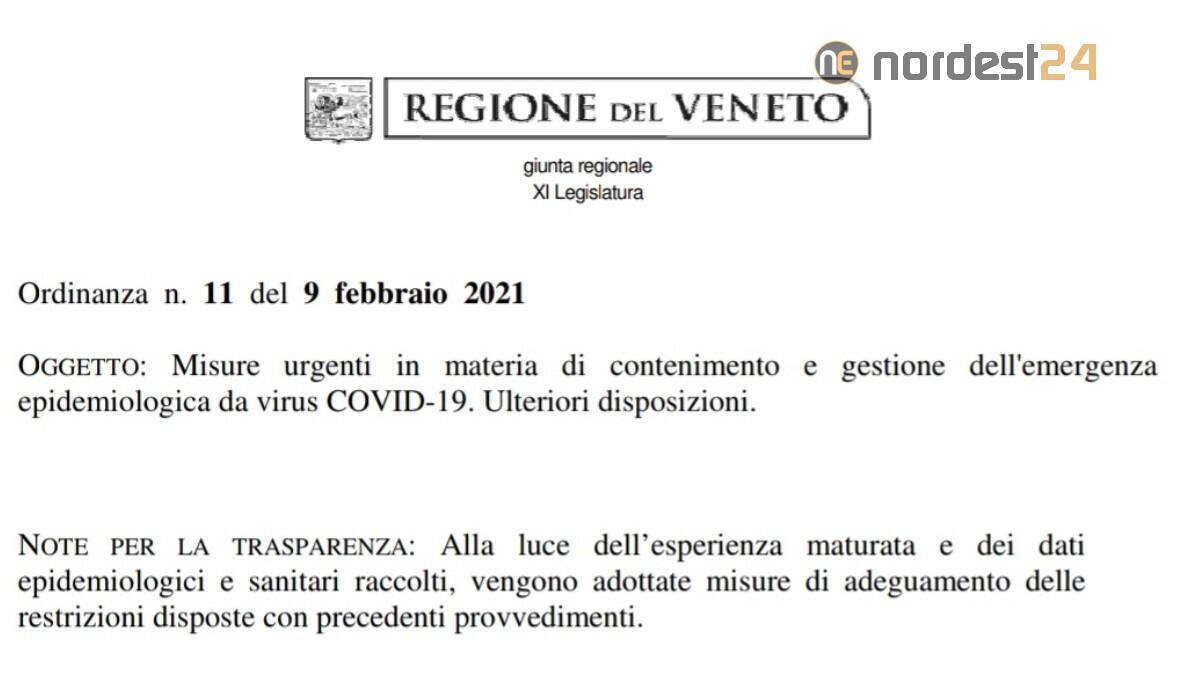 Veneto, nuova ordinanza di Zaia "anti-assembramenti": testo e Pdf - 