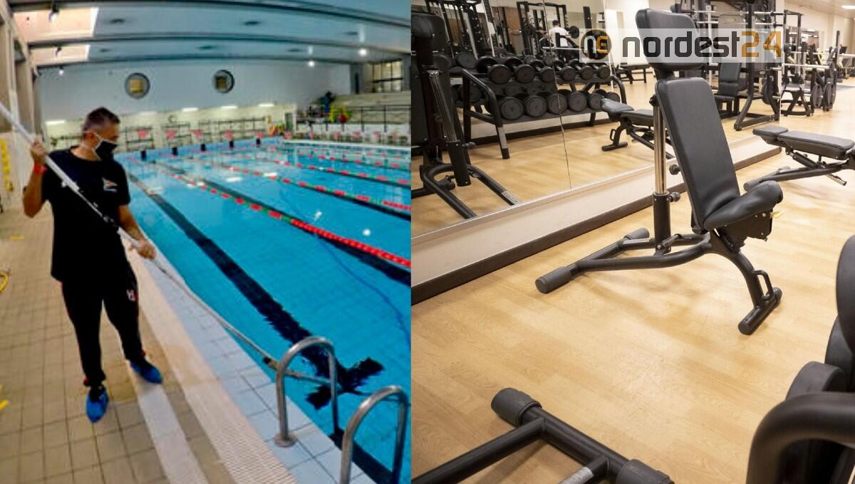 Cts: "palestre aperte per lezioni individuali, piscine 10 metri quadri per bagnante" - 