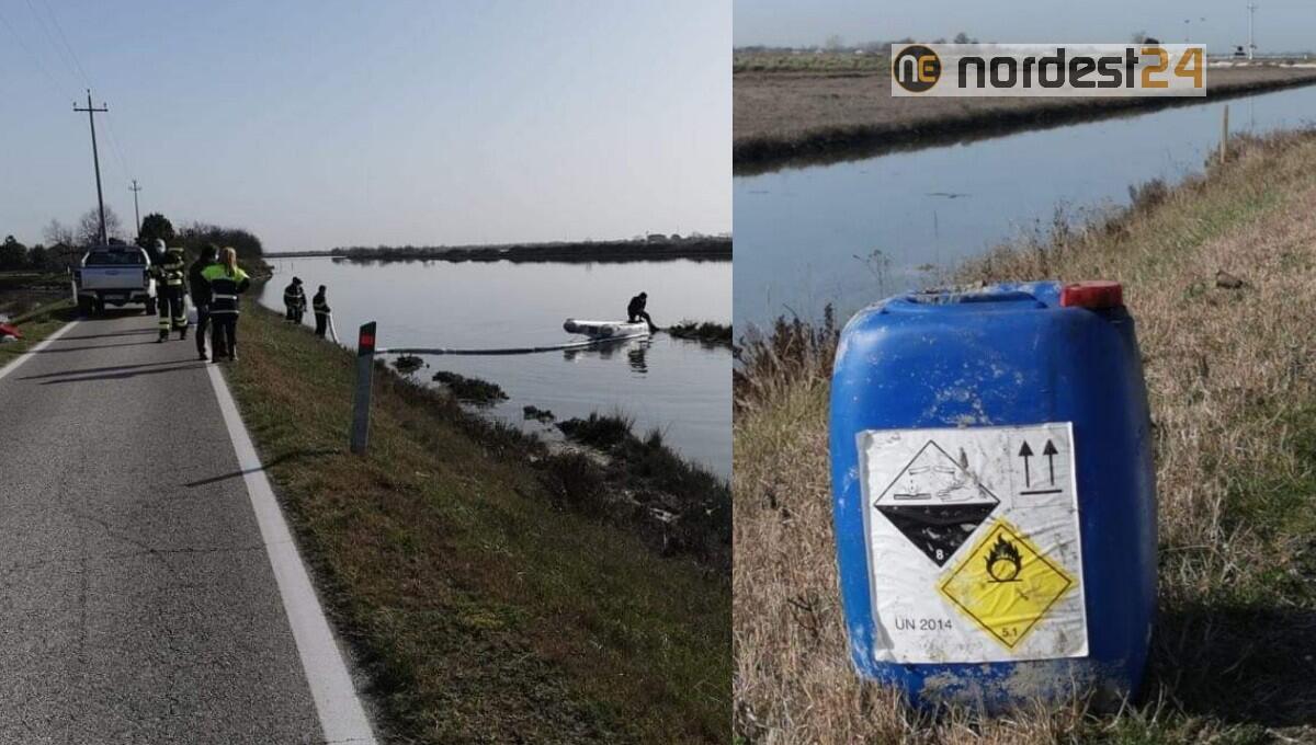 Cavallino Treporti. Sversano 20 taniche di oli esausti nella Laguna - 