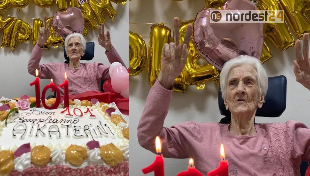 Nonna Aikaterini taglia il traguardo dei 101 anni nella Rsa “Le Camelie” - 