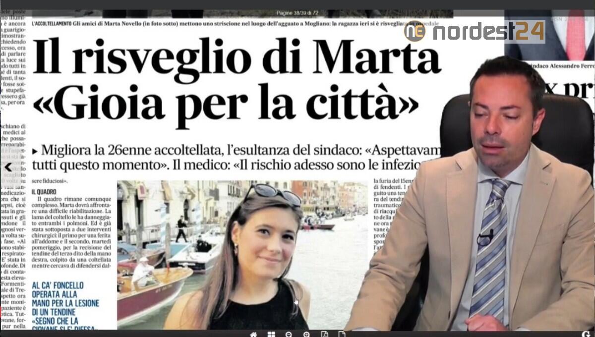 Il risveglio di Marta Novello. Rassegna stampa 25 marzo - 