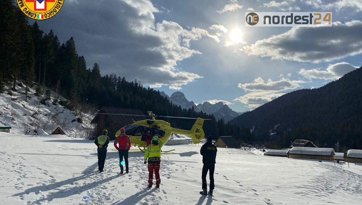 Atleta professionista si infortuna con gli sci nei pressi del Rifugio Marinelli - 