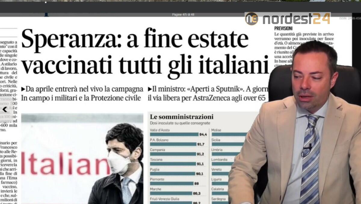 Speranza: a fine estate vaccinati tutti gli italiani. Rassegna stampa 8 marzo - 